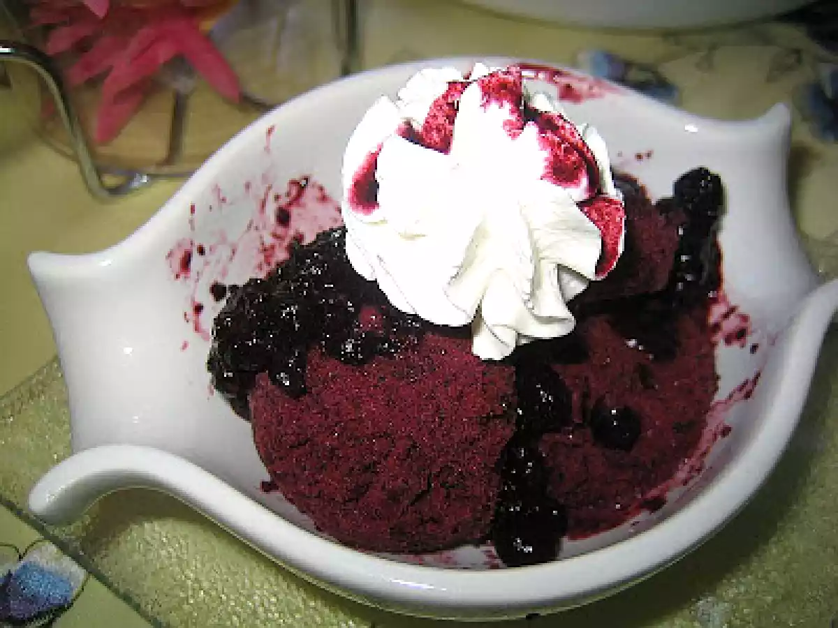 Glace aux myrtilles!!!!