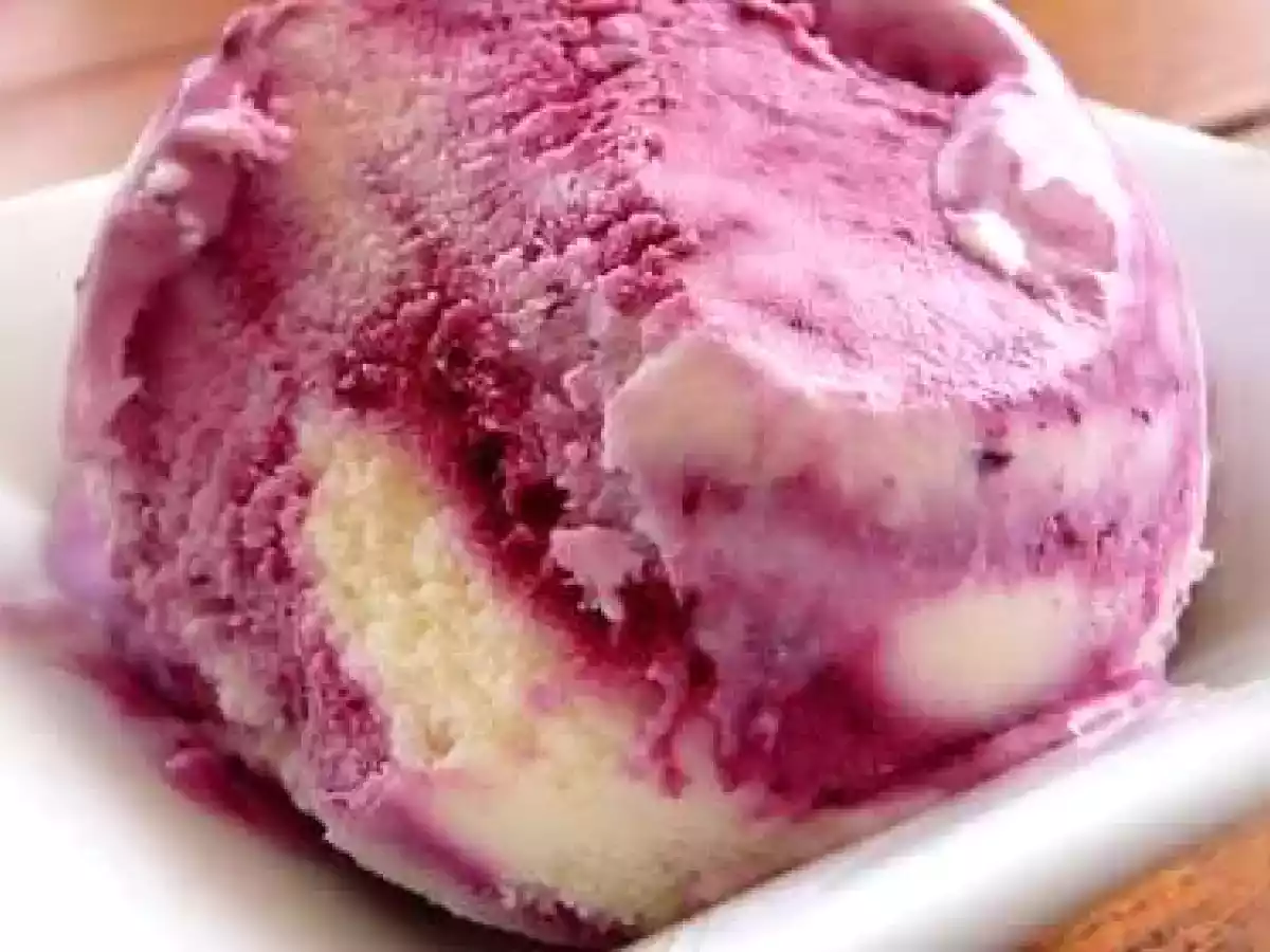 glace cassis fromage blanc un délice !
