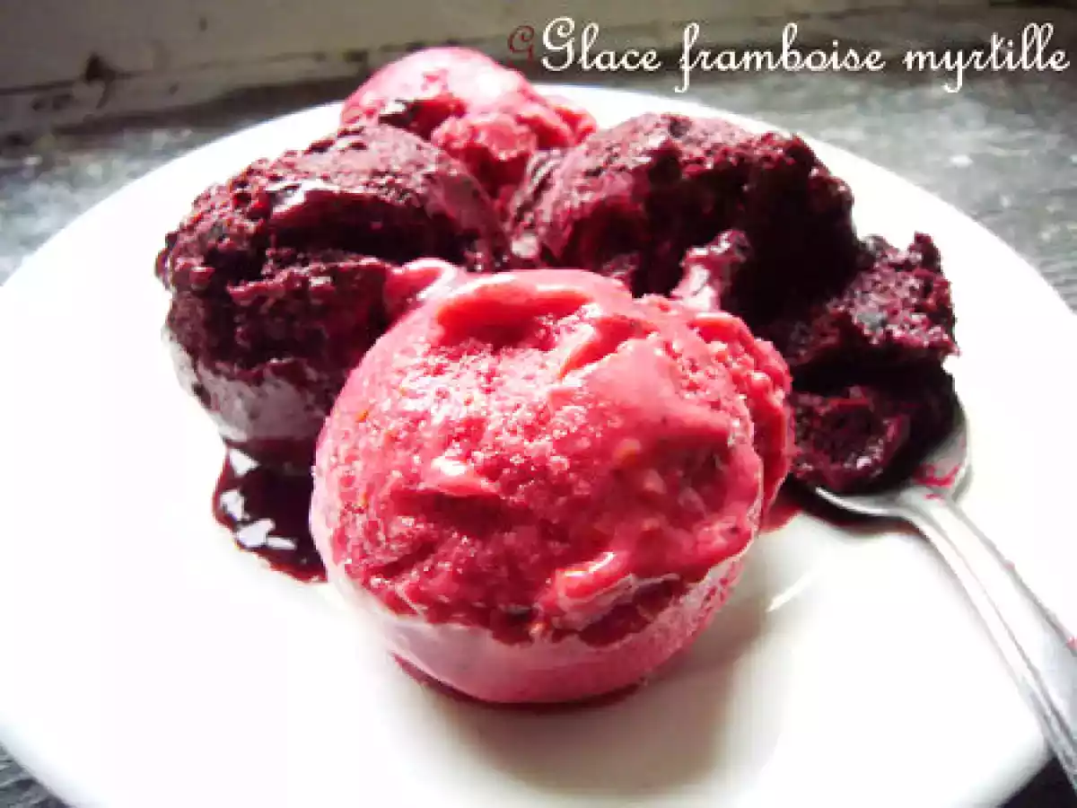 Glace framboise myrtille - photo 2