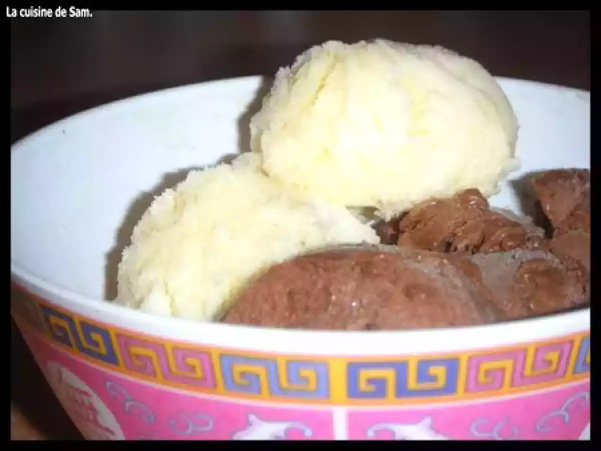 Glace vanille et glace chocolat sans sorbetière - photo 2