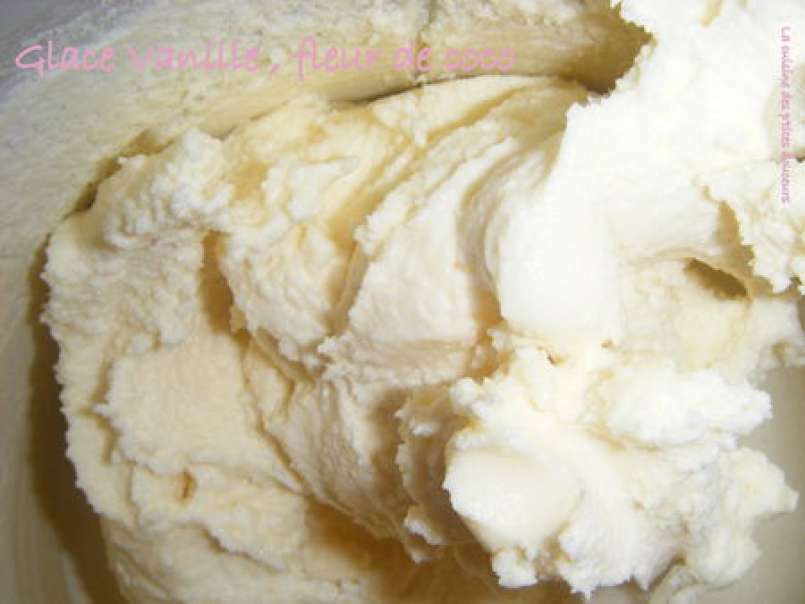 Glace vanille, fleur de coco, photo 1