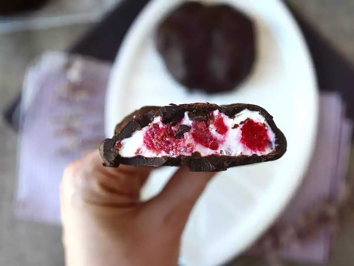 Glaces skyr, framboise et chocolat. Le snack sain des journées ensoleillées! - photo 2