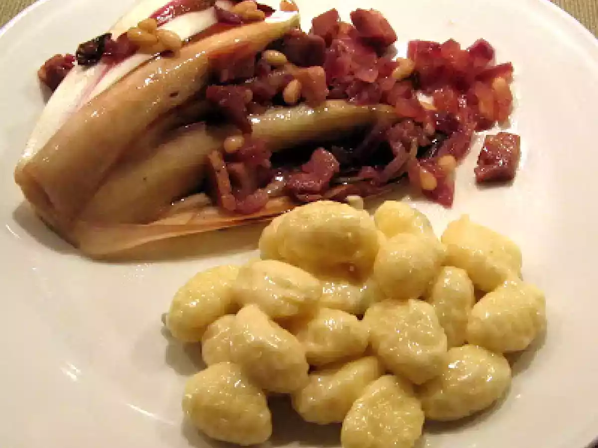 Gnocchi con radicchio