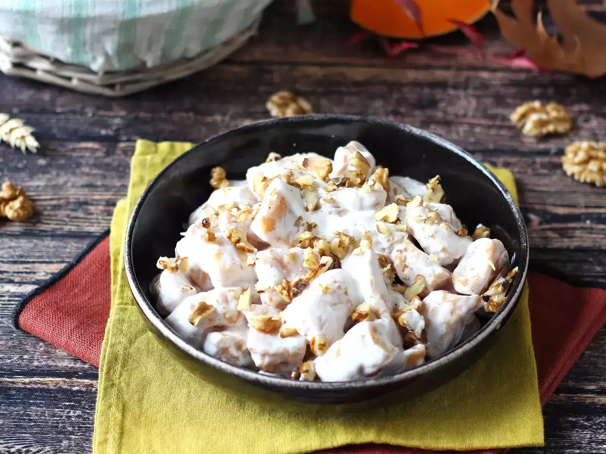 Gnocchi crémeux au potiron, fromage frais et noix - photo 3