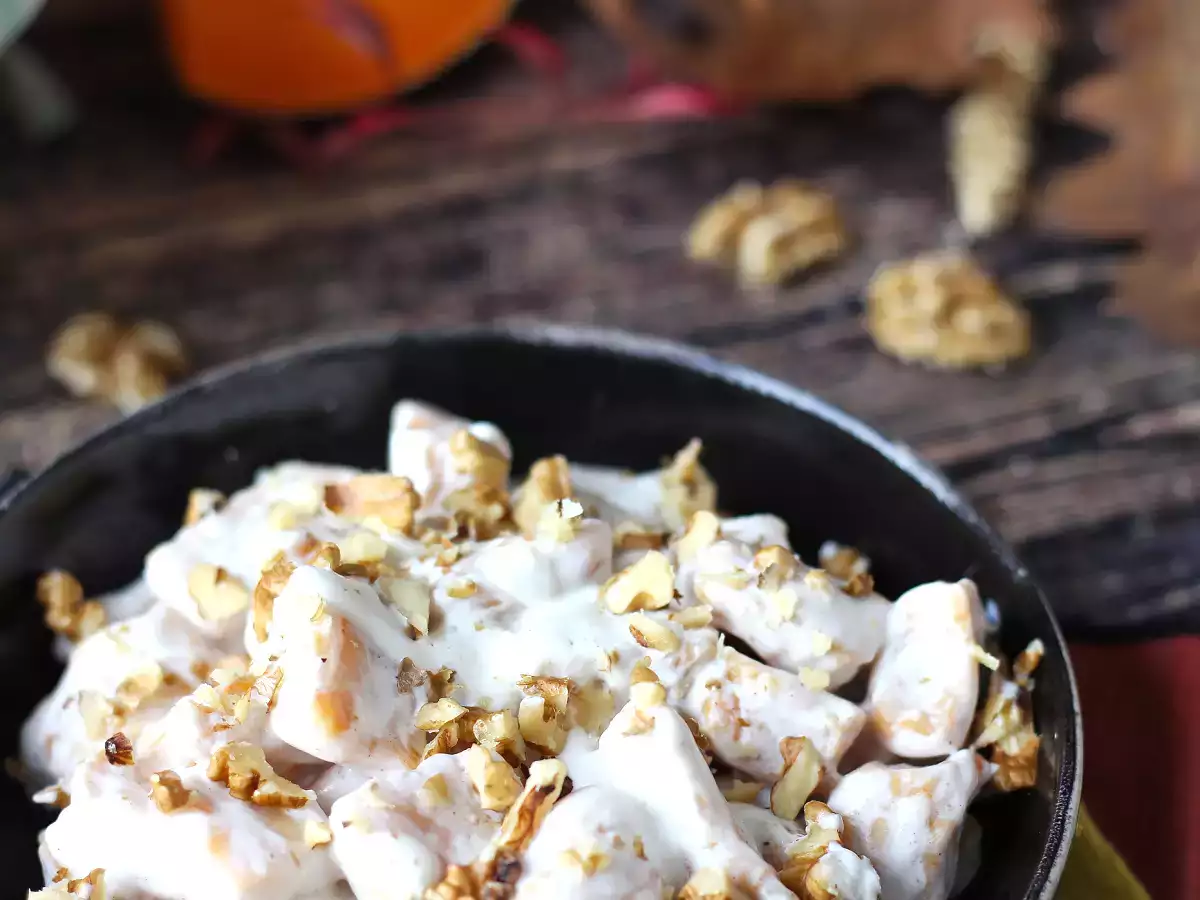 Gnocchi crémeux au potiron, fromage frais et noix - photo 4