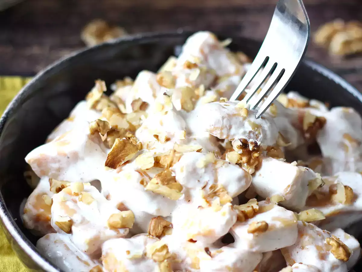 Gnocchi crémeux au potiron, fromage frais et noix - photo 5