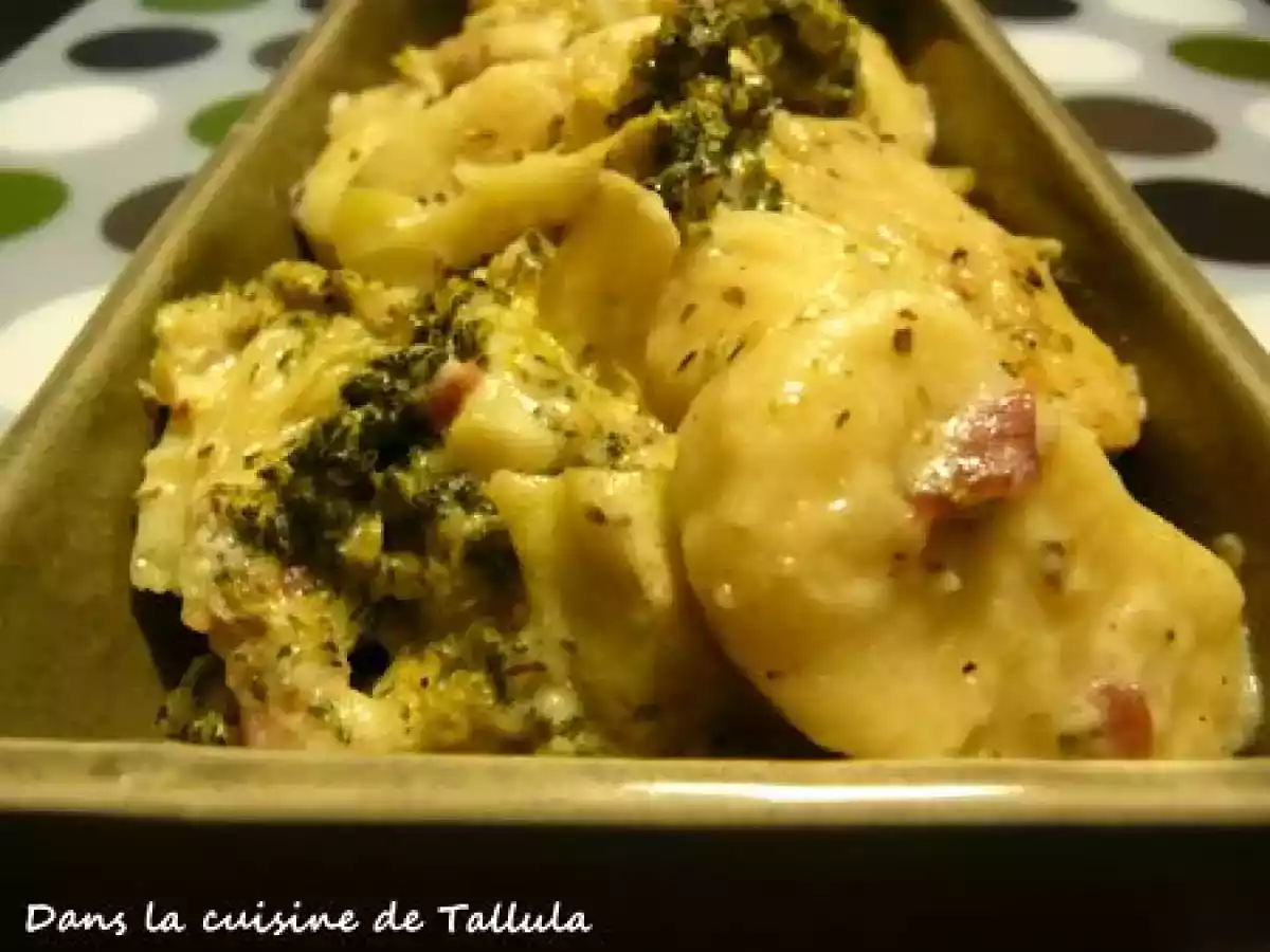 Gnocchi (maison) aux brocolis et crème de parmesan ou gorgonzola - photo 2