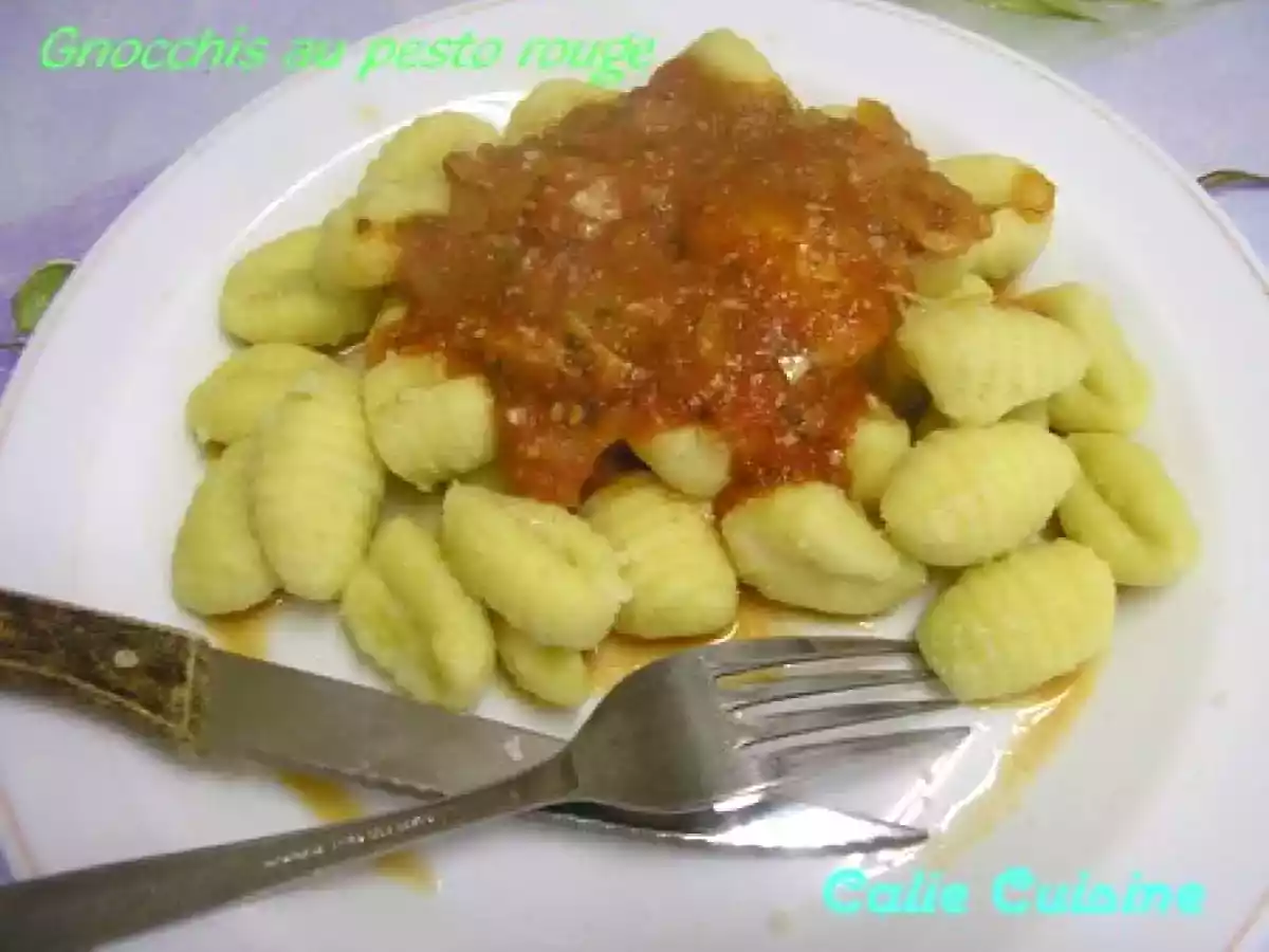 Gnocchis au pesto rouge léger - photo 2