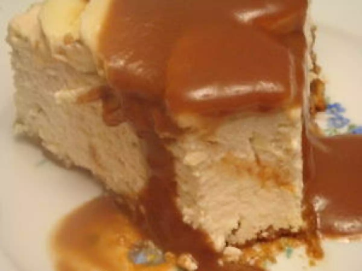 Gourmandise quand tu nous tiens ... ou le CHeeSe CaKe à la banane sauce aux carambars - photo 2