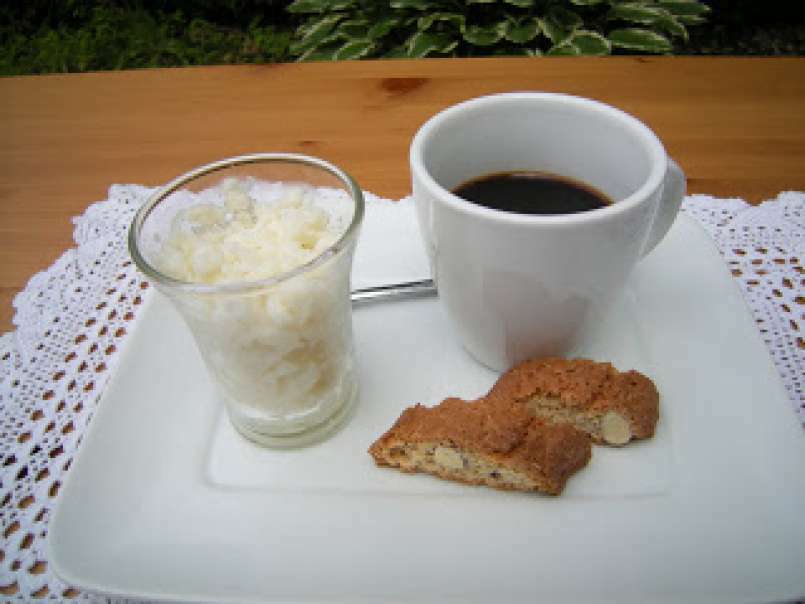 Granité au lait d'amandes fraiches, photo 1