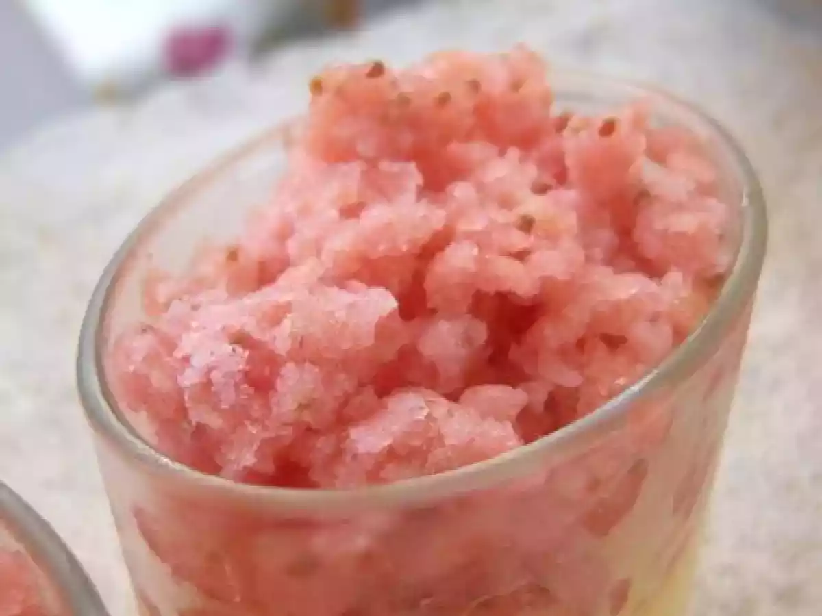 Granité de figue à la cannelle, sur sa gelée de pamplemousse - photo 2