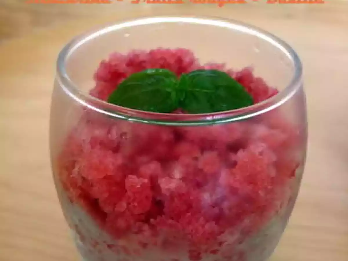 Granité nectarine, fruits rouges et basilic - photo 2