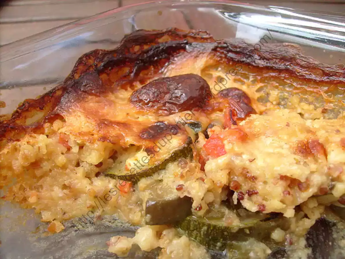 Gratin aux céréales et légumes d'été / Summer vegetable and cereal gratin