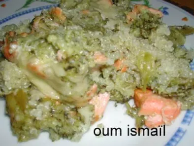 Gratin brocolis saumon sur lit de quinoa - photo 2