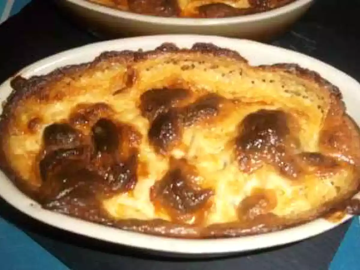 Gratin courgette / PDT chorizo a la vache qui rit