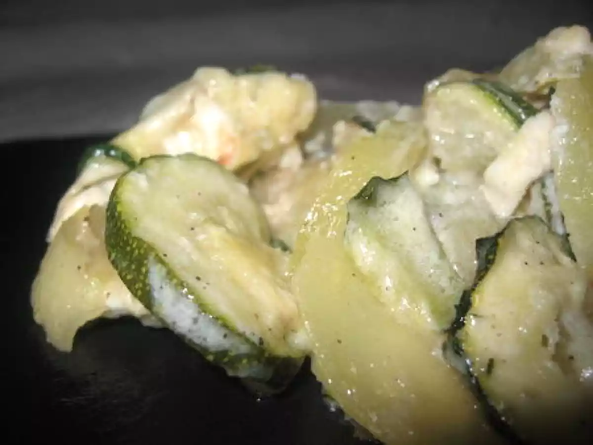 Gratin Courgettes/Pomme de Terre/Chèvre