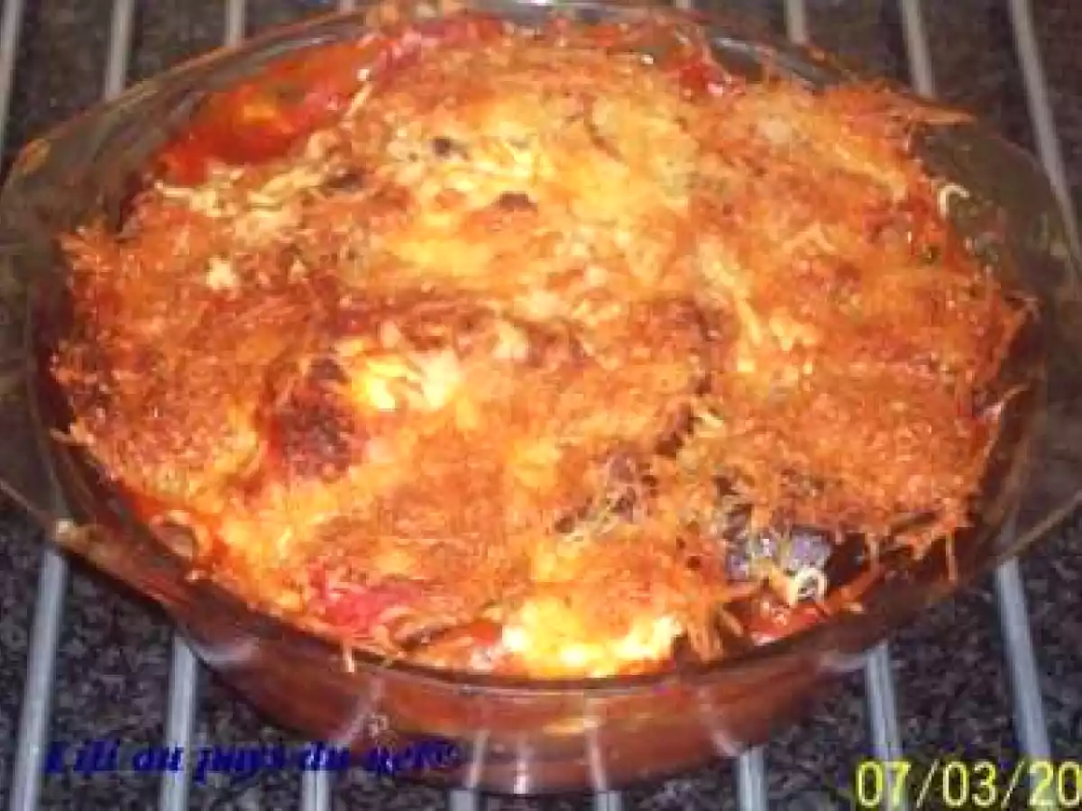 Gratin d'aubergine au chèvre frais