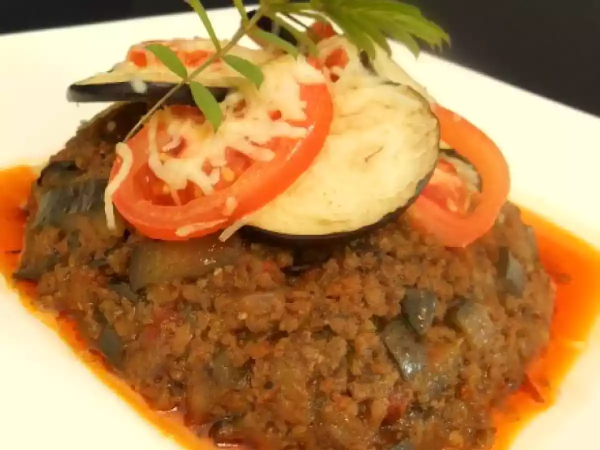 GRATIN D'AUBERGINES AU BOEUF HACHÉ