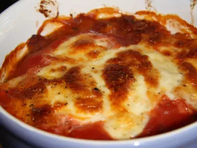 gratin d'aubergines - tomates - mozzarella