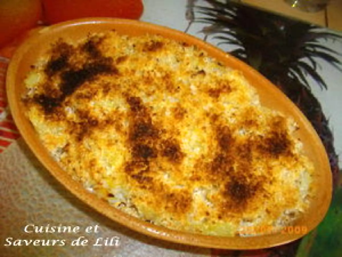 Gratin d'églefin à l'antillaise