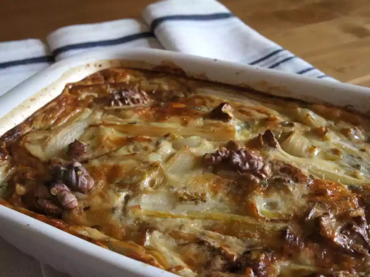 GRATIN D'ENDIVES ET BLEU D'AUVERGNE