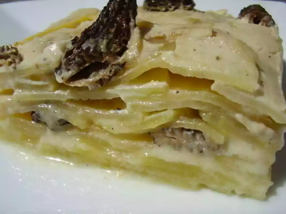 Gratin dauphinois aux morilles