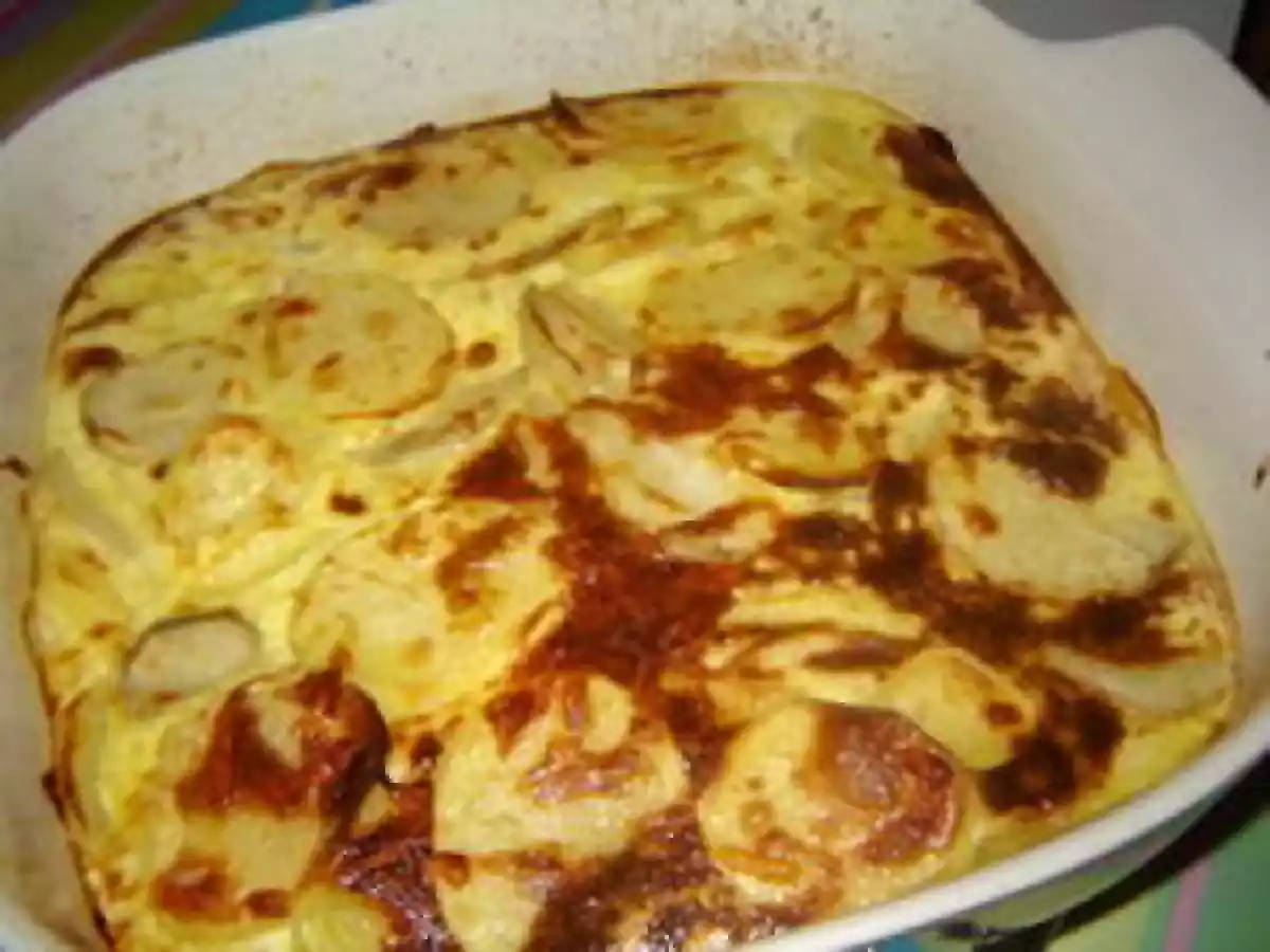 Gratin dauphinois aux pommes de terre et topinambours