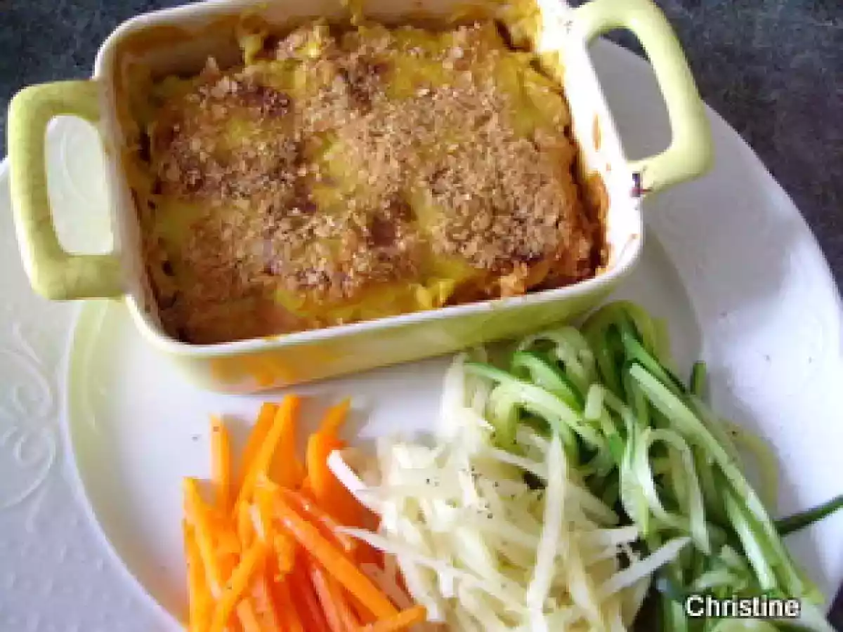 Gratin de banane plantain au gingembre