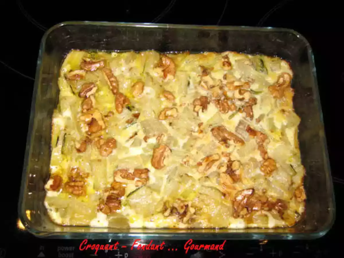 GRATIN de BLETTES au ROQUEFORT et aux NOIX