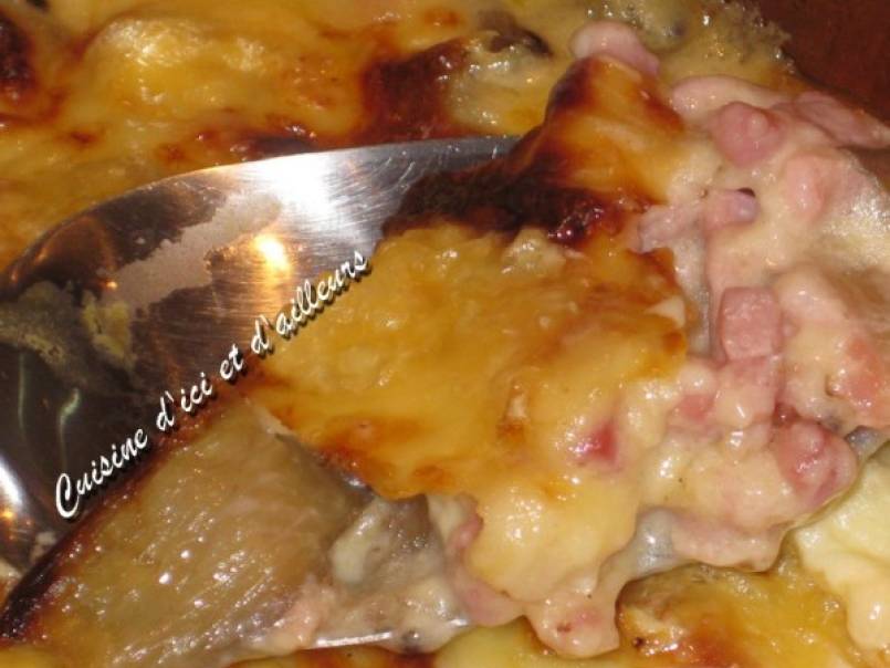 Gratin de blettes aux lardons