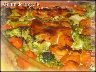 Gratin de brocolis & carottes
