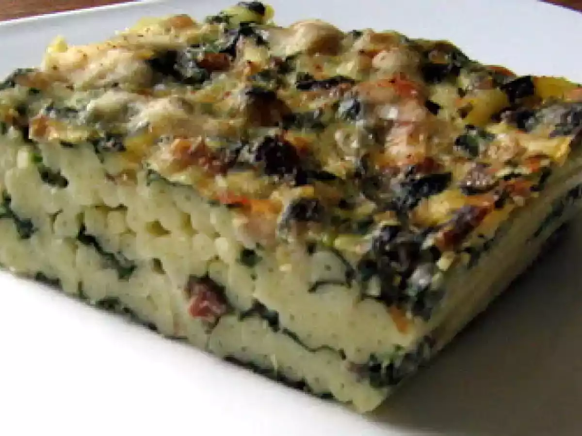 Gratin de bucatini à la florentine - Bucatinigratin auf florentinische Art