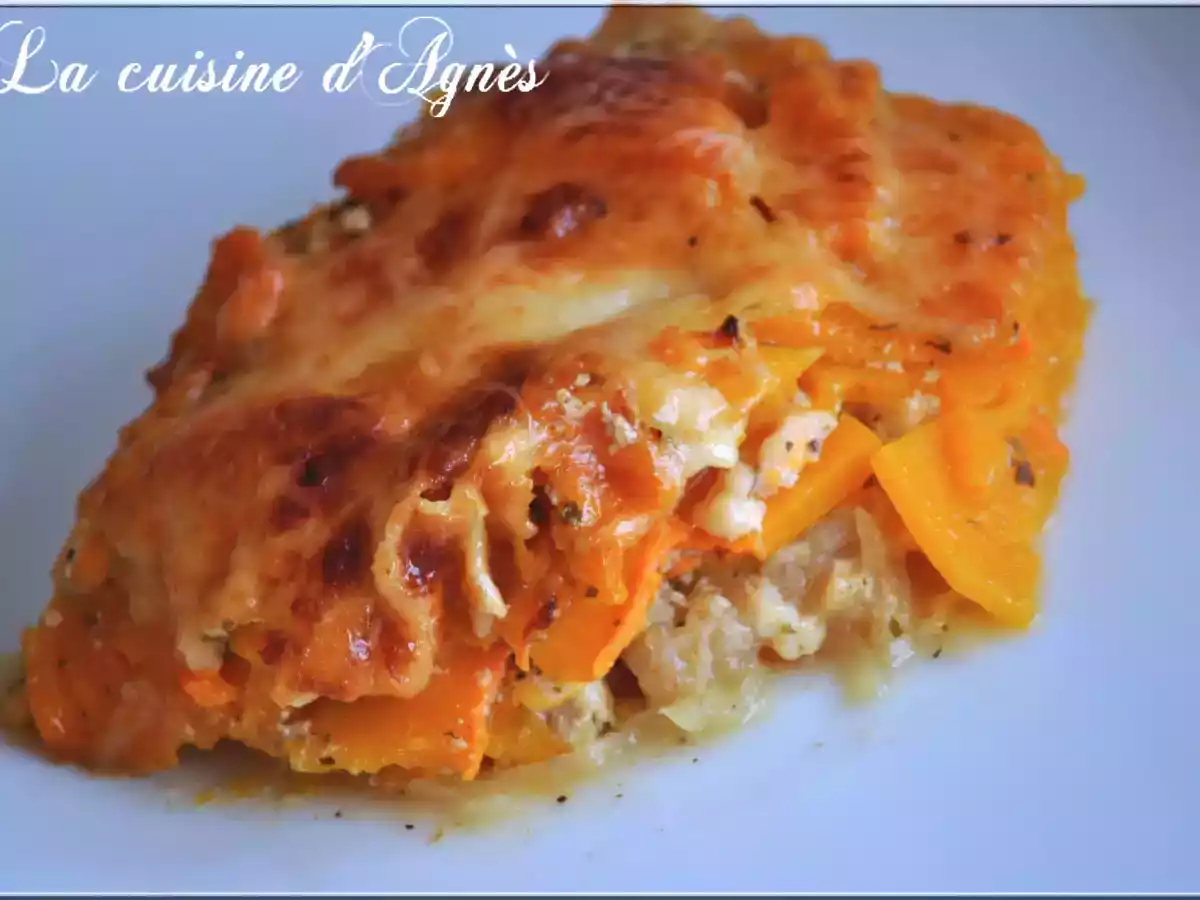 Gratin de butternut et de pommes de terre