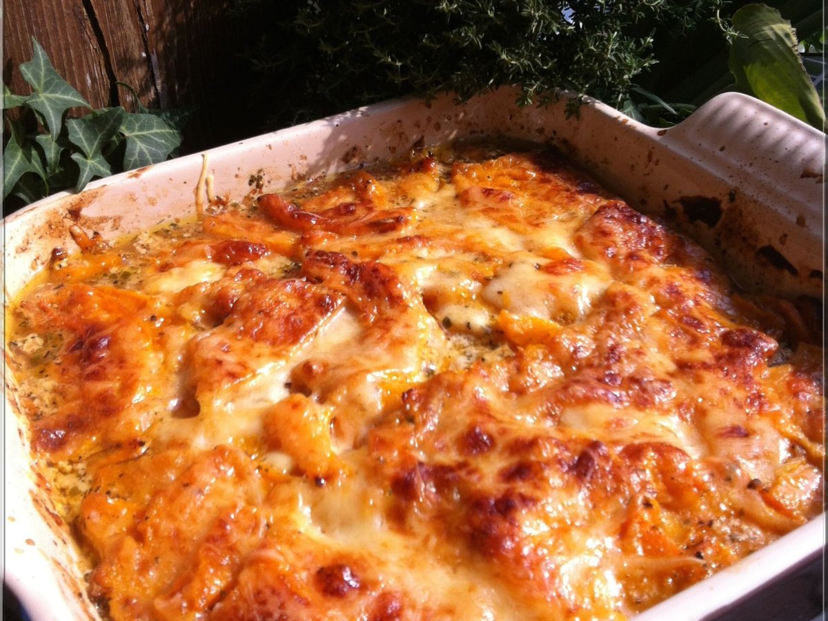 Recette de gratin butternut et pommes de terre