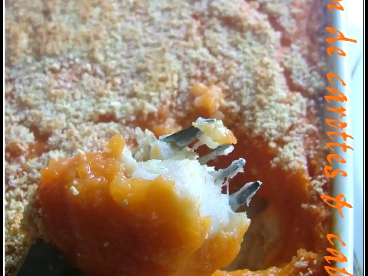 Gratin de cabillaud aux carottes