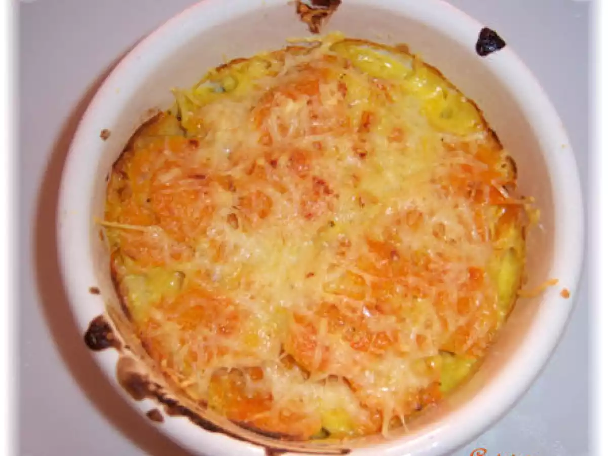 Gratin de carottes au lait de coco