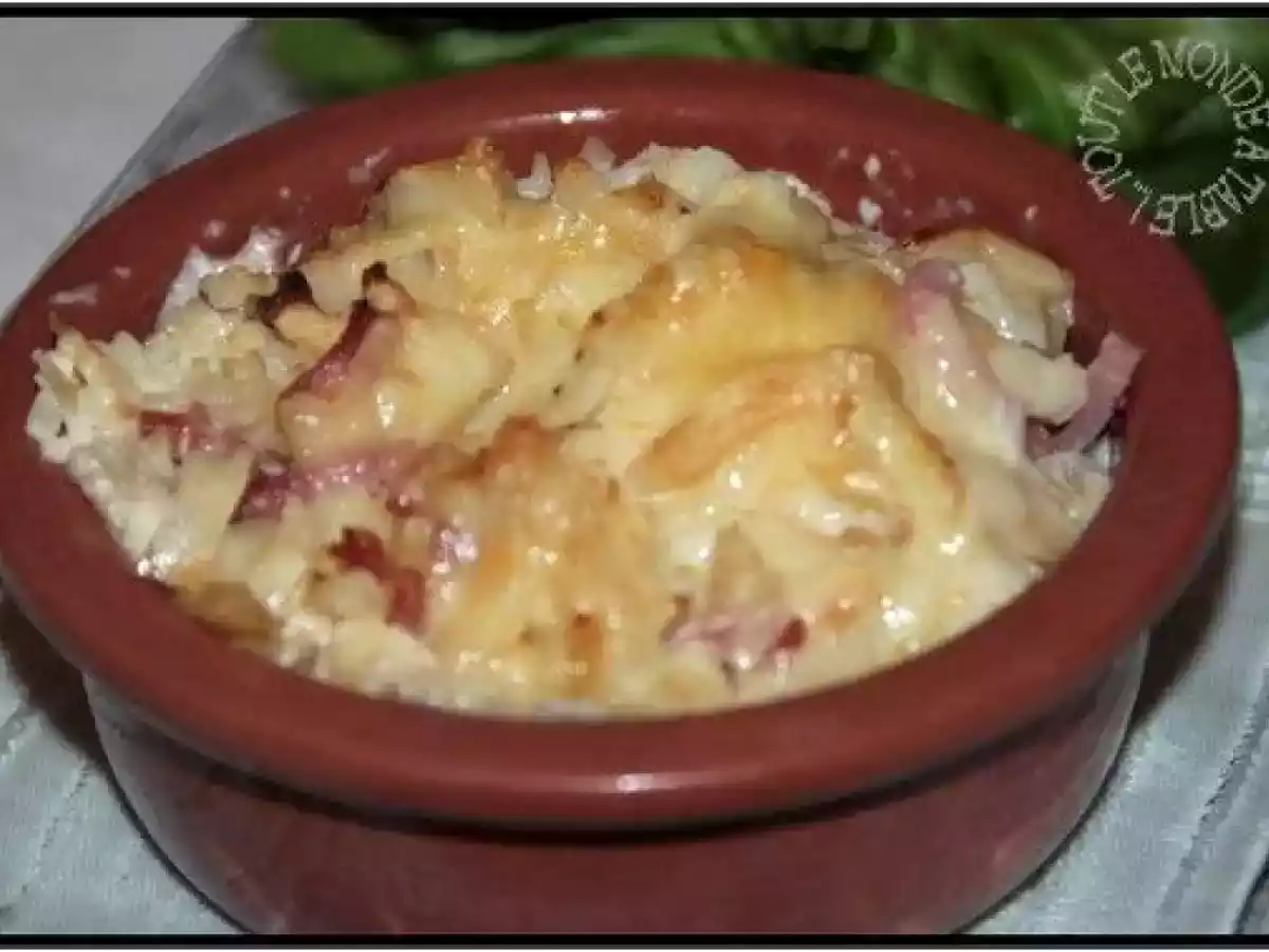 Gratin de céleri au bacon et sa crème de beaufort - photo 2