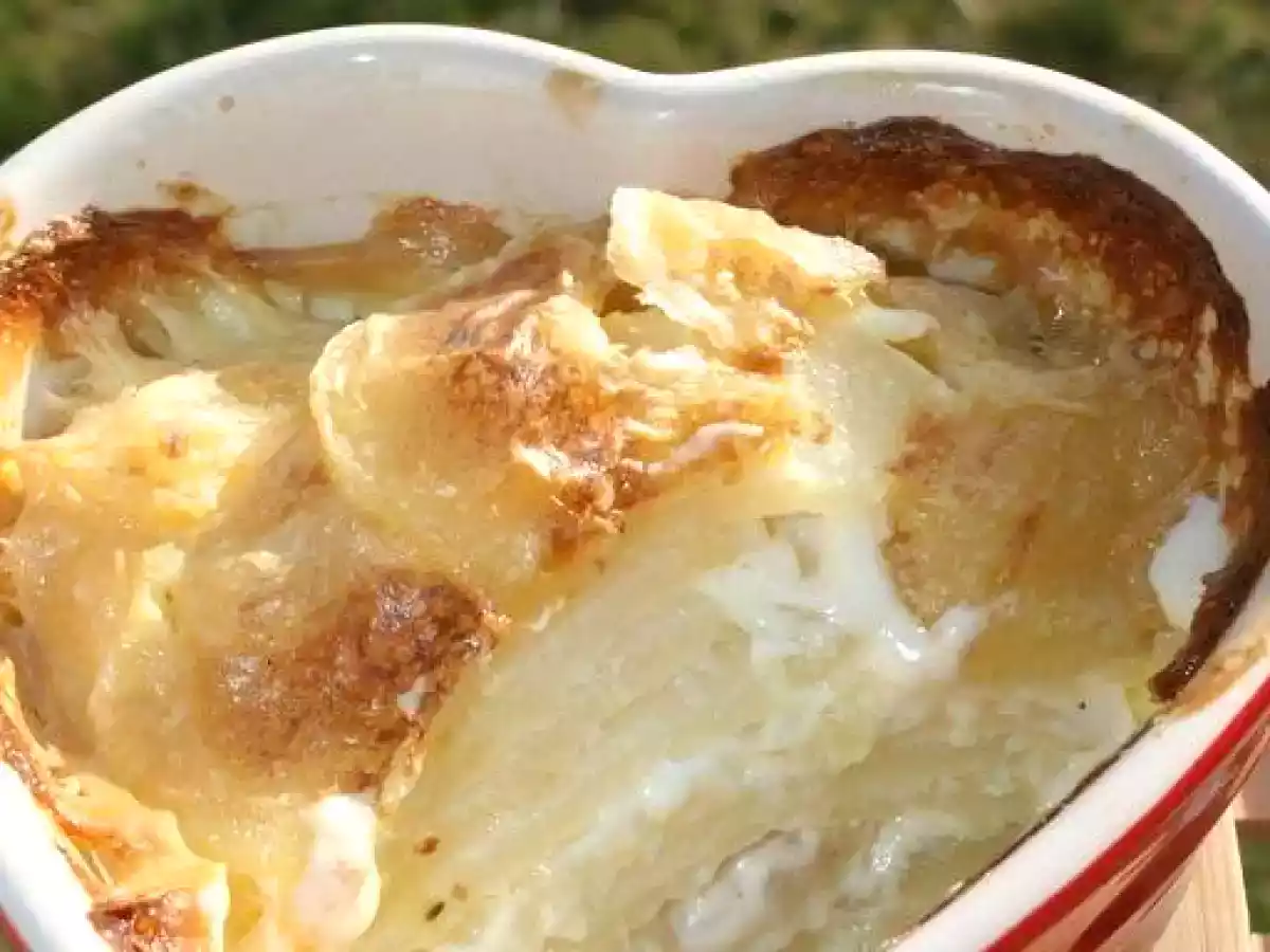 Gratin de céleri rave et de pomme de terre pour la St-Valentin