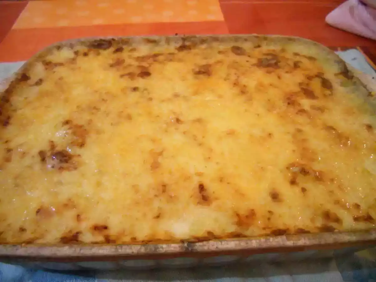 Gratin de chayotte au boeuf haché
