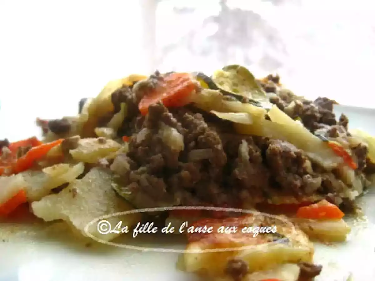 GRATIN DE CHEVAL ET DE LÉGUMES