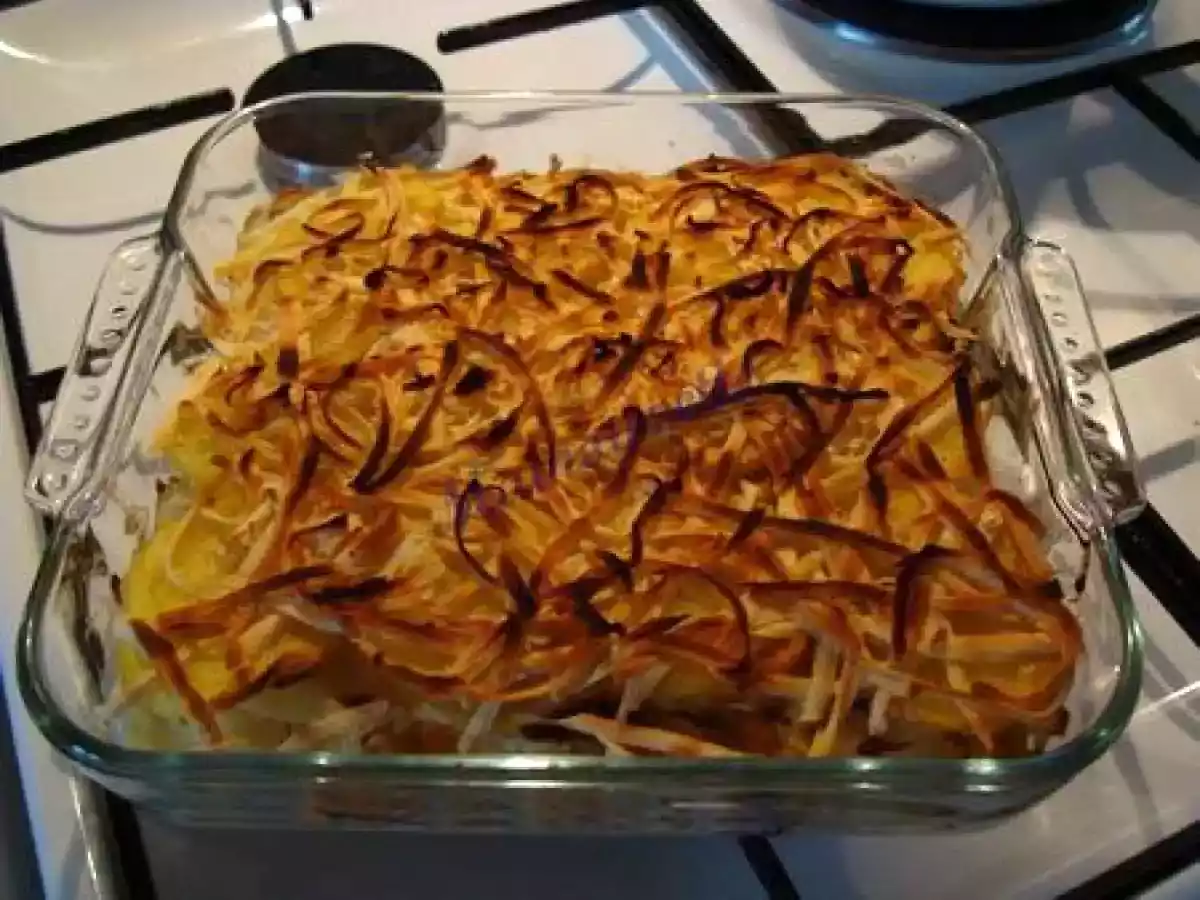Gratin de chou blanc au veau