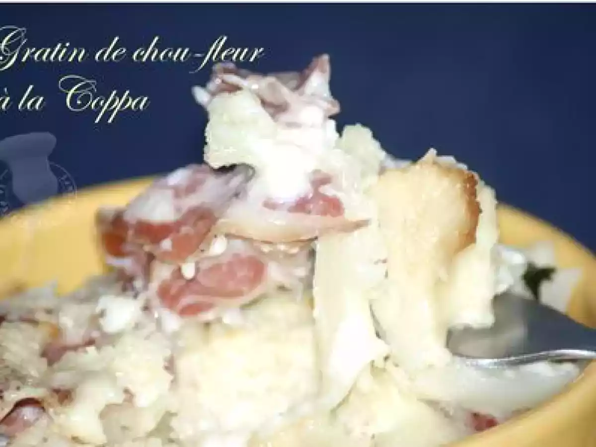 Gratin de chou-fleur à la coppa - photo 2