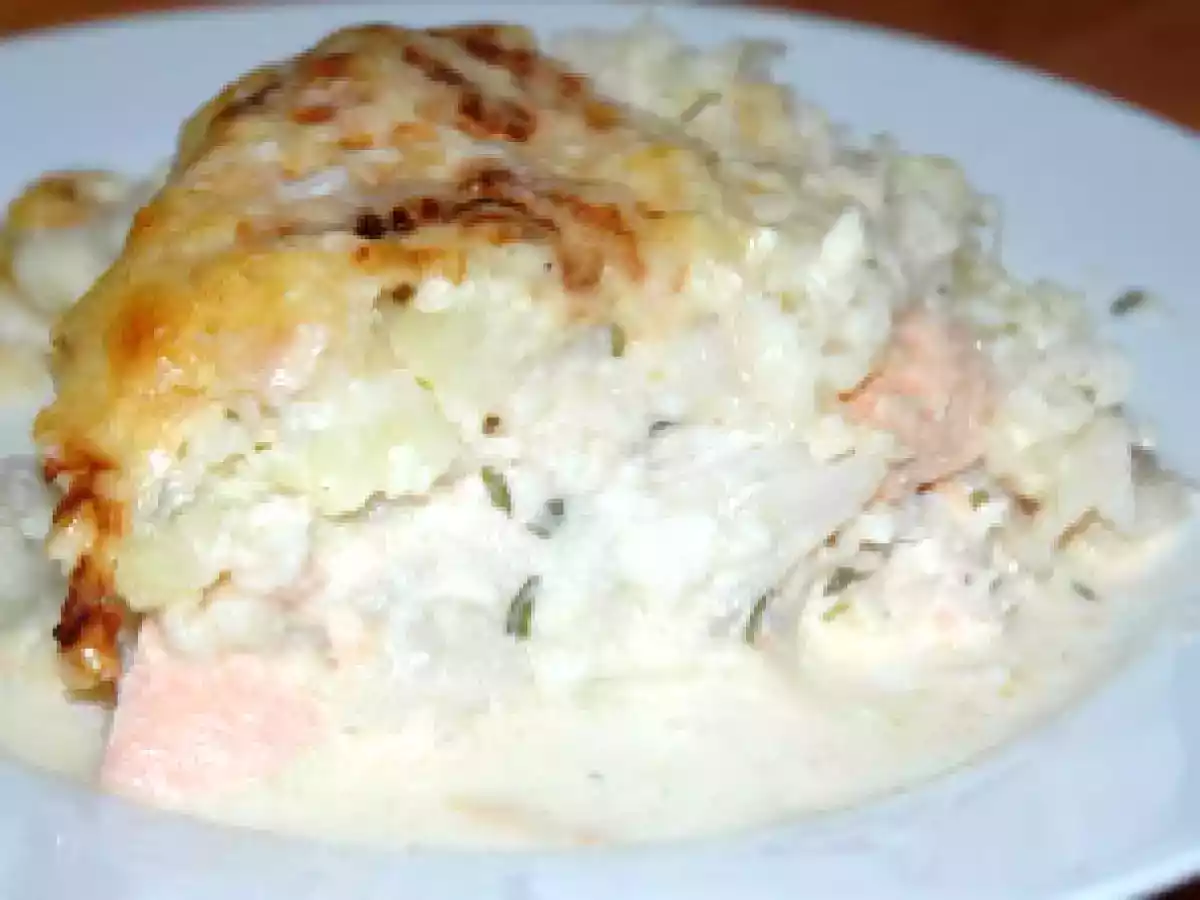 Gratin de Chou-fleur aux poissons