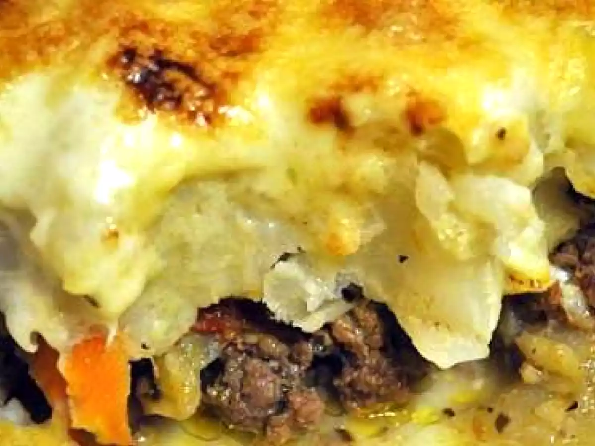 Gratin de chou fleur sur lit de viande hachée - photo 2