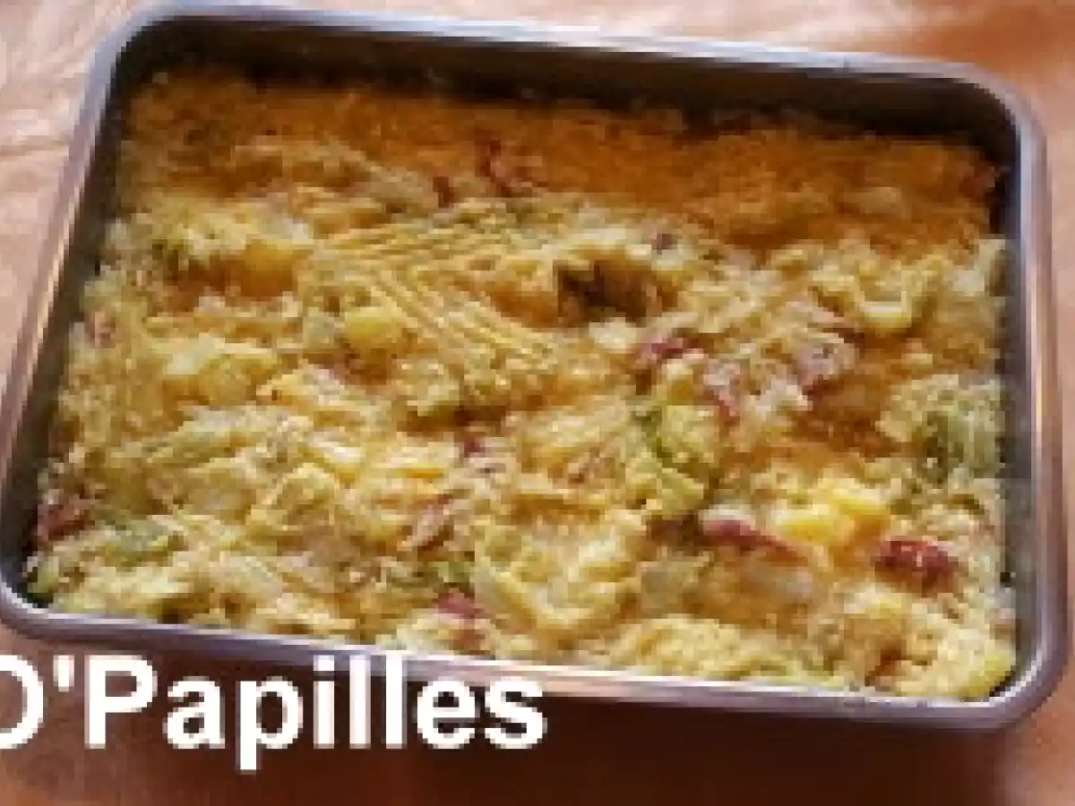Gratin de chou, pommes de terre et jambon - photo 2
