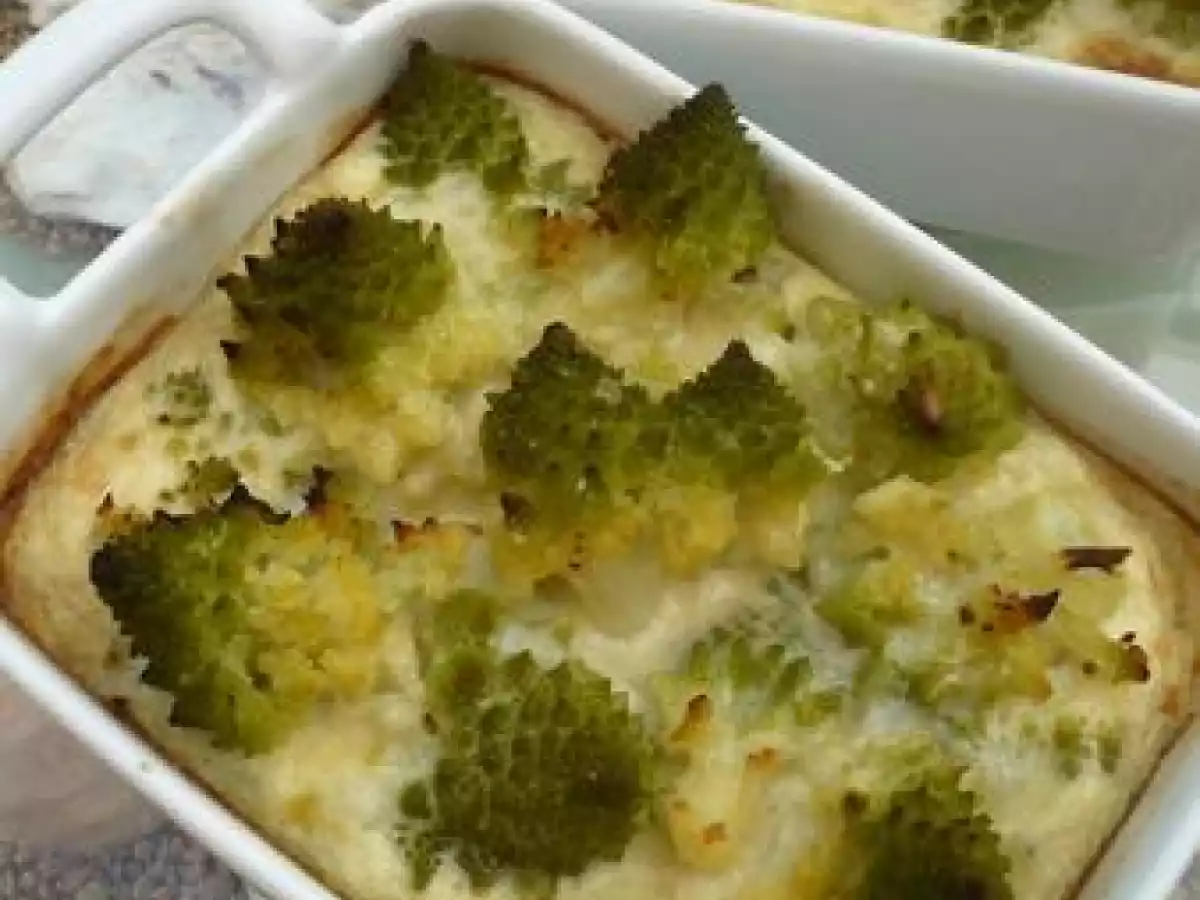 Gratin de chou romanesco au gorgonzola