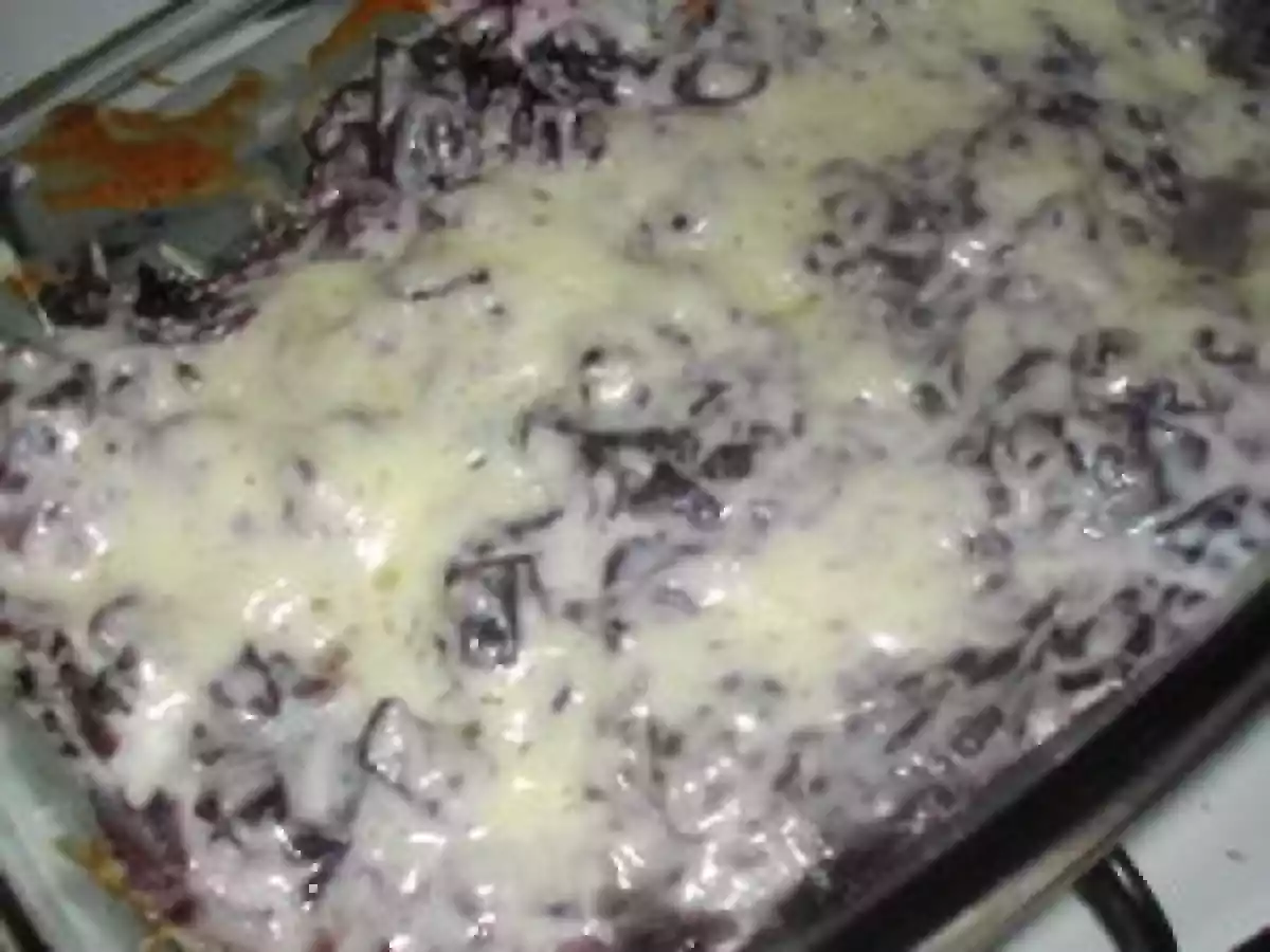 Gratin de chou rouge/viande hachée