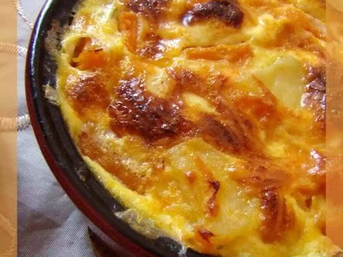 GRATIN DE CITROUILLE ET DE POMMES DE TERRE
