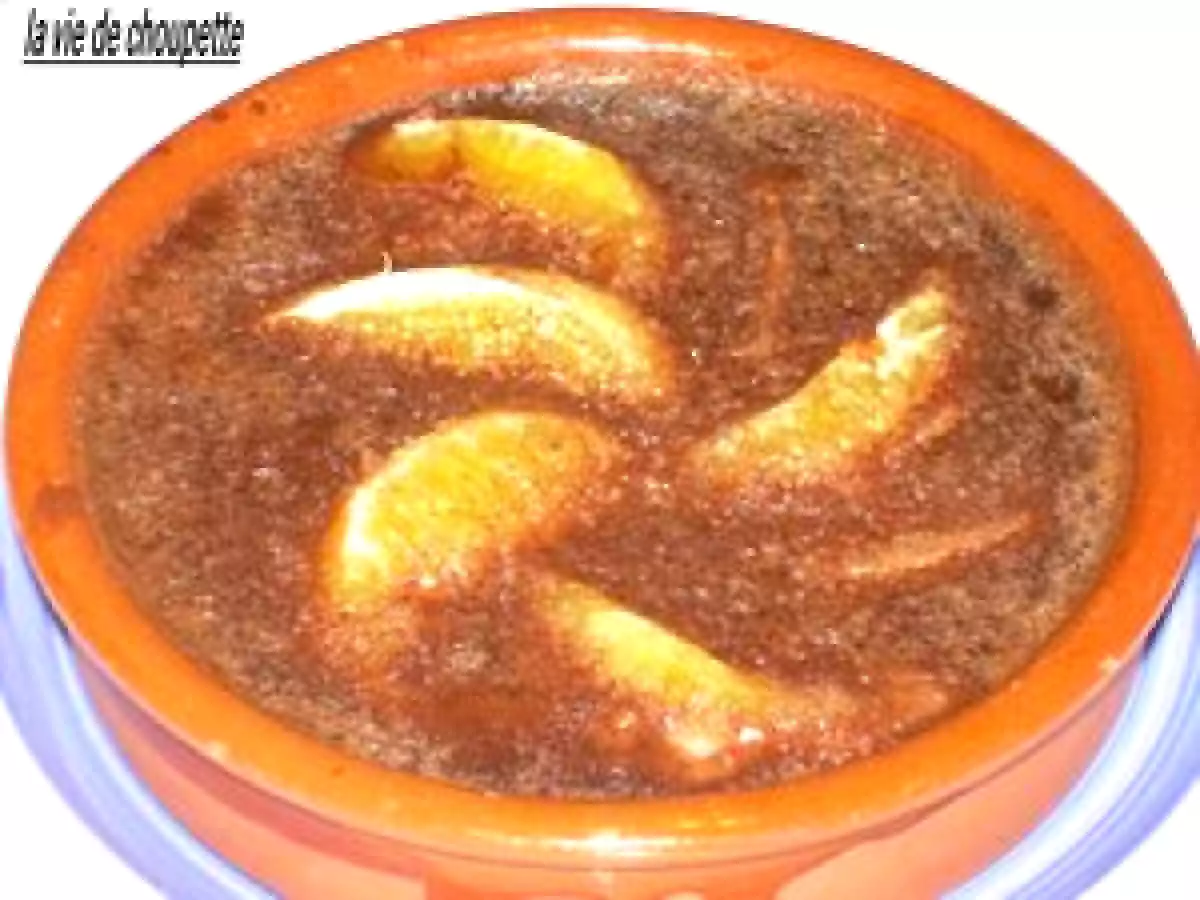 Gratin de clémentines au chocolat