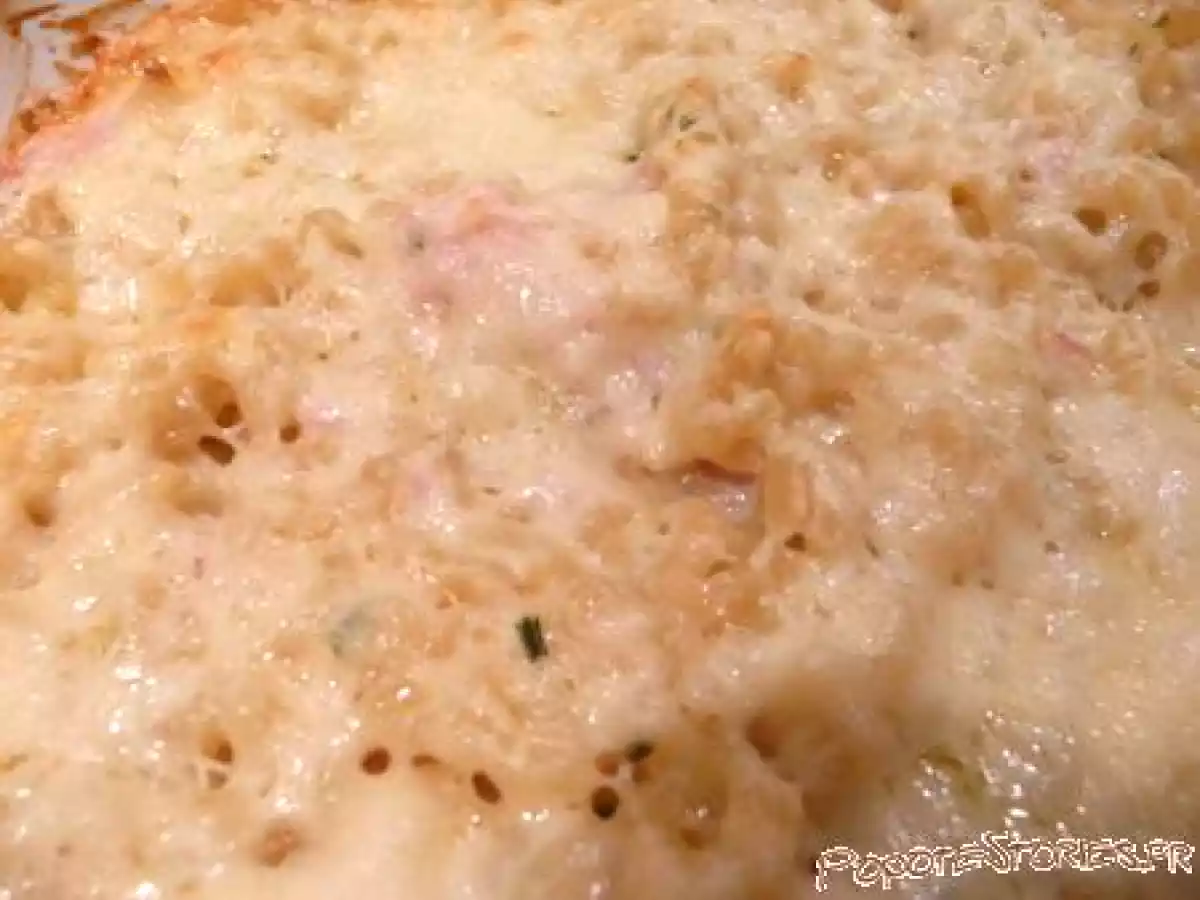 GRATIN DE COQUILLETTES AU JAMBON